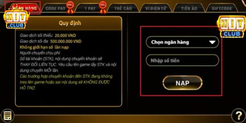 Câu hỏi thường gặp Tôi muốn nạp rút tiền thì có thể thực hiện qua những phương thức nào?